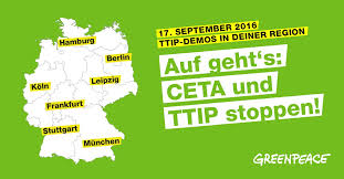 Mobilisierung gegen TTIP/CETA in Deutschland